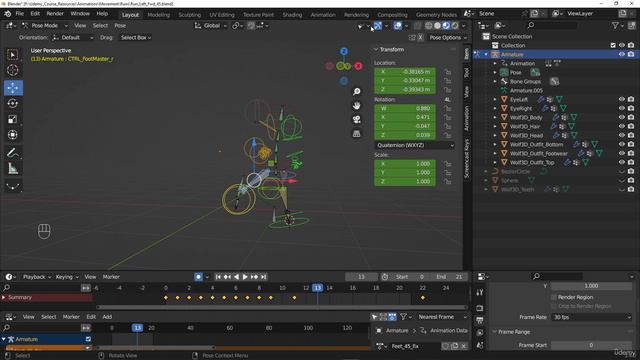 7. Creating the 45 degree forward left run cycle смотреть онлайн