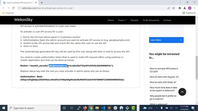 How to activate API access in CS Cart? смотреть онлайн