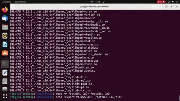 Cara Menginstall BRL CAD di linux Ubuntu