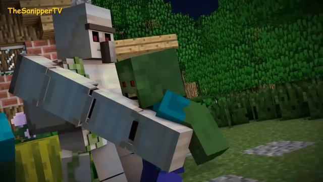 Minecraft Анимация - Железный голем! смотреть онлайн