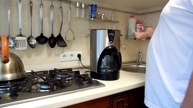 Кофеварка MELITTA Prime, капельная, серебристый и черный смотреть онлайн