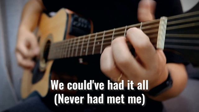 Rolling In The Deep By Adele | Acoustic Guitar Karaoke | Singalong | Instrumental | No Vocals