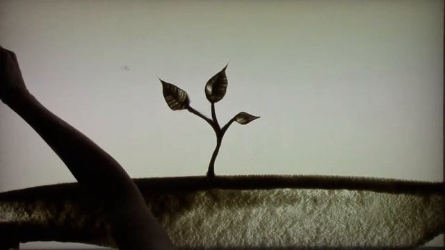 Рисование песком. Росток. смотреть онлайн