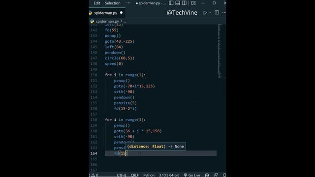 Spider Man in Python || 274 Lines of Code || @TechVineChannel смотреть онлайн