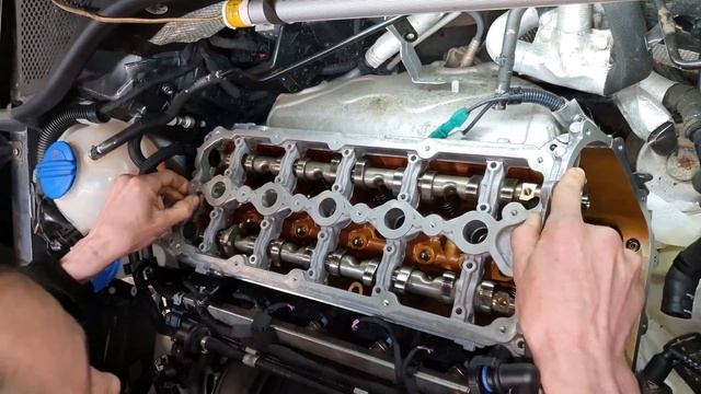 003 VW Passat 2 5 CBUA Замена распредвалов Определение текущих зазоров смотреть онлайн