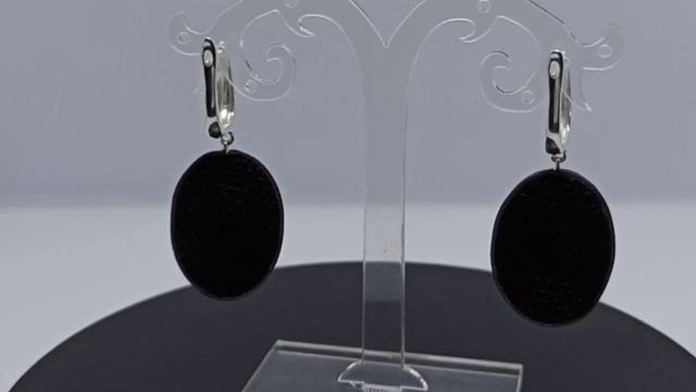 Серьги из натуральной кожи с янтарем смотреть онлайн