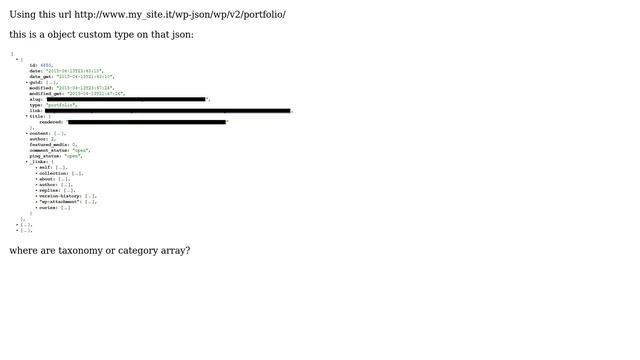 Wordpress: Custom Post Type API doesn't show taxonomy or category array смотреть онлайн