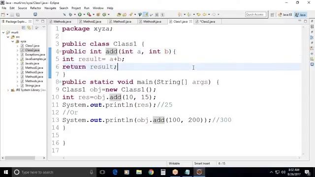 Java Internal and External Methods смотреть онлайн