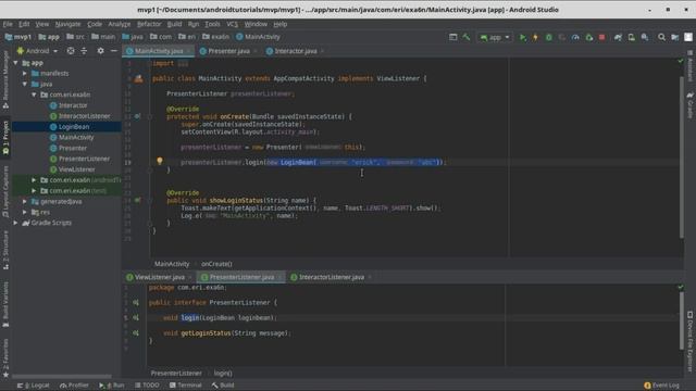 android mvp - login example смотреть онлайн