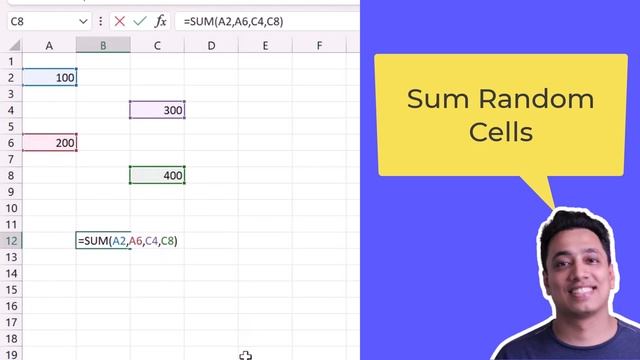 Sum Random Cells / Excel Formula смотреть онлайн