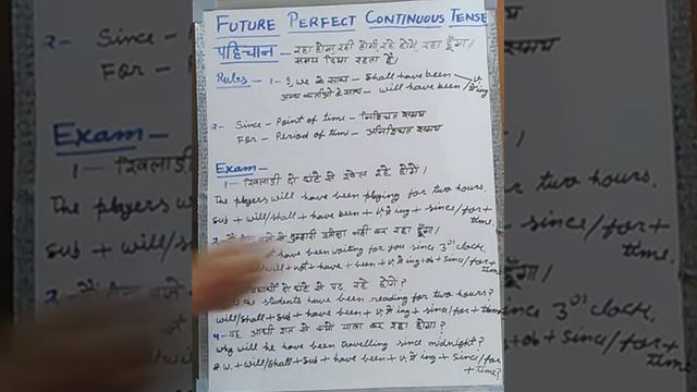 FUTURE PERFECT CONTINUOUS TENSE смотреть онлайн