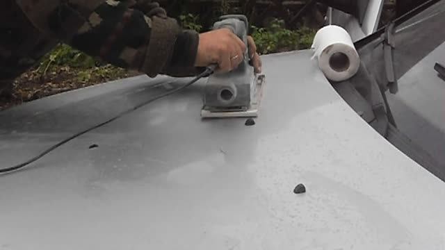 Подготовка и покраска капота и переднего крыла в автомобиле ЛАДА ПРИОРА 2008г смотреть онлайн