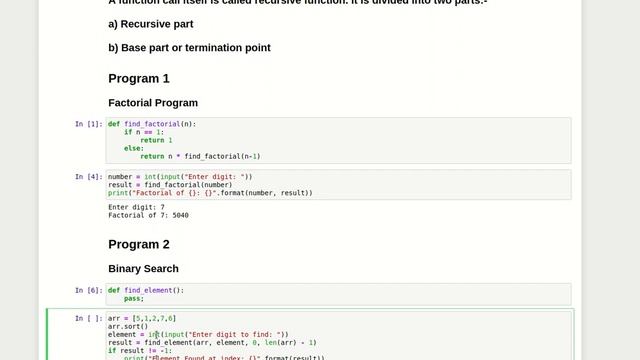 Recursion in python | Fibonacci Series | Binary Search Algorithm in Python смотреть онлайн