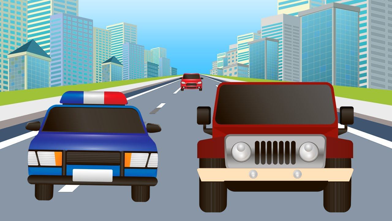 Мультики про машинки. Полицейская машина. Полицейская погоня. Развивающий мультфильм для детей смотреть онлайн