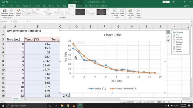 Creating an excel Chart XY Scatter смотреть онлайн