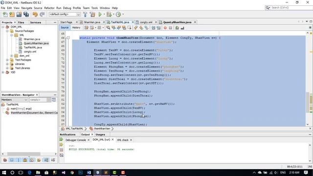 Thêm, Sửa, Xóa file XML sử dụng Java Class смотреть онлайн