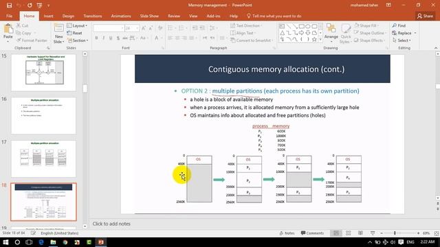 contiguous allocation | memory management смотреть онлайн
