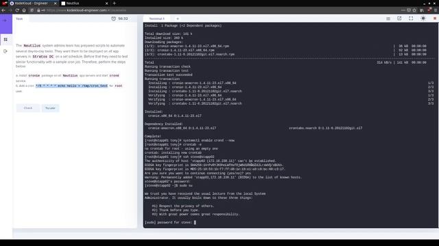 KodeKloud Engineer: Create a Cron Job смотреть онлайн