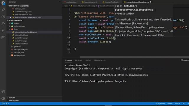 Working with Buttons and Checkboxes with Xpath puppeteer | Automate registration from with puppetee смотреть онлайн