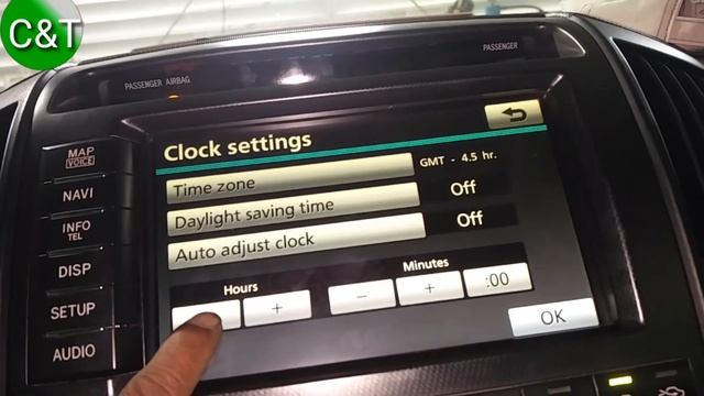 How to adjust clock TOYOTA Land Cruiser 2011,How to set the time Land Cruiser 2011, смотреть онлайн