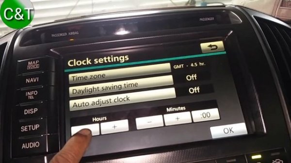 How to adjust clock TOYOTA Land Cruiser 2011,How to set the time Land Cruiser 2011,
