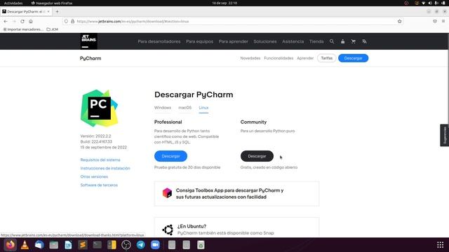 #1 Entorno desarrollo para Odoo en Ubuntu 22.04 + Pycharm Community смотреть онлайн