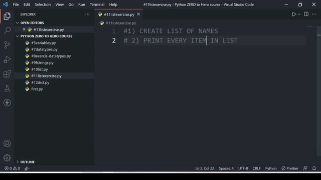 Python List Exercise For Beginners In Hindi?| Python ZERO To HERO Course In Hindi #11 смотреть онлайн