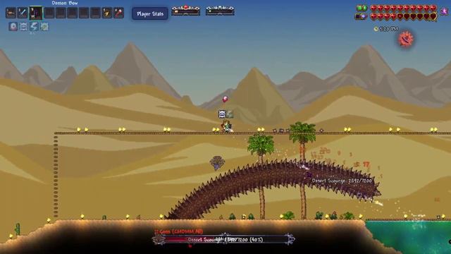 Calamity Mod Death Mode Desert Scourge Boss Fight (Terraria 1.4.4.9) смотреть онлайн