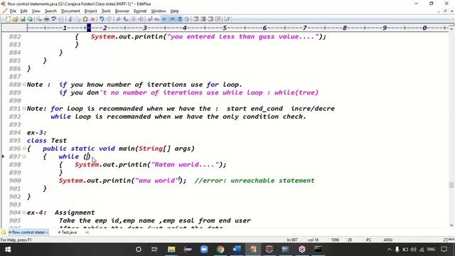 Core java tutorials | flow control statements | by Mr.Ratan | class-04 смотреть онлайн