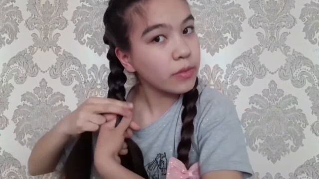 Идеи легких причёсок в школу//Азалия Нурматова смотреть онлайн