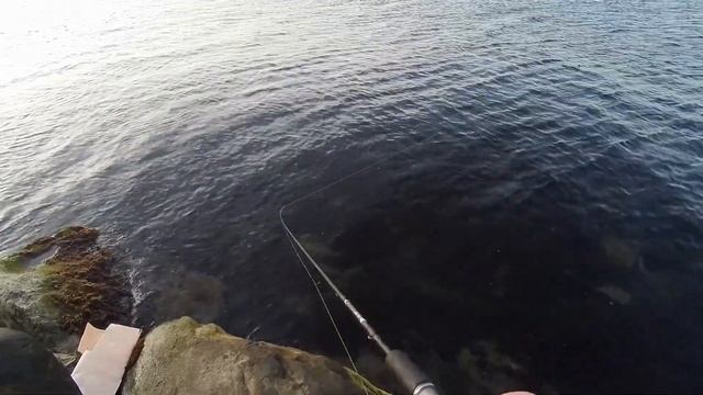 Морская рыбалка Чёрное море Спиннингом с берега на бомбарду. смотреть онлайн