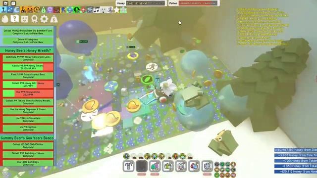 How to USE honeysuckle fast! Bee Swarm Simulator Roblox смотреть онлайн