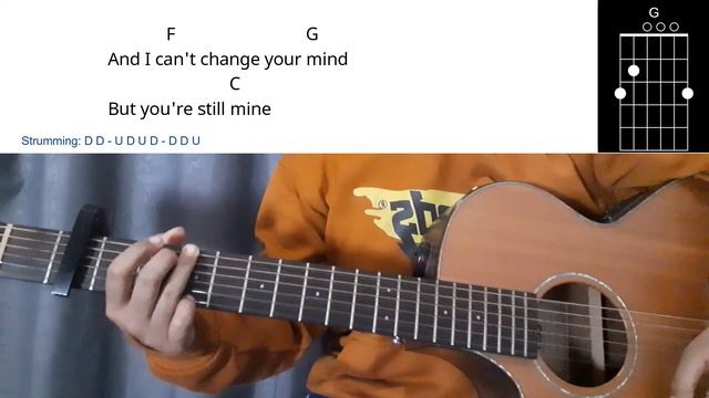 Yours - Conan Gray | Easy Guitar Tutorial With Chords Lyrics смотреть онлайн