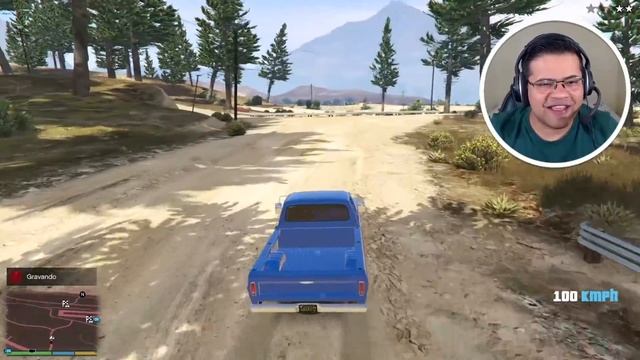 FUGA DA POLICIA COM FORD F100 1970 - GRAND THEFT AUTO V - GTA V MODS смотреть онлайн