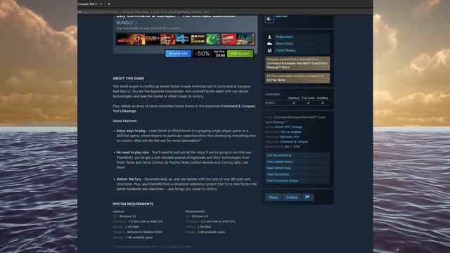 Red Alert 2 / Yuri's Revenge : By The Numbers (Reviews/Player Counts) [Analysis] смотреть онлайн