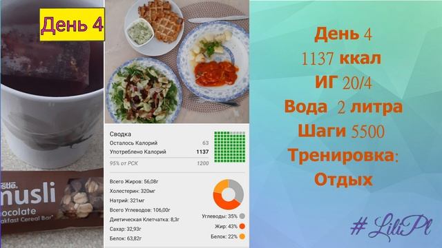 Интервальное голодание 20/4 + 1200 ккал в день!Результат похудения за неделю! ДО и ПОСЛЕ!#lilipl смотреть онлайн