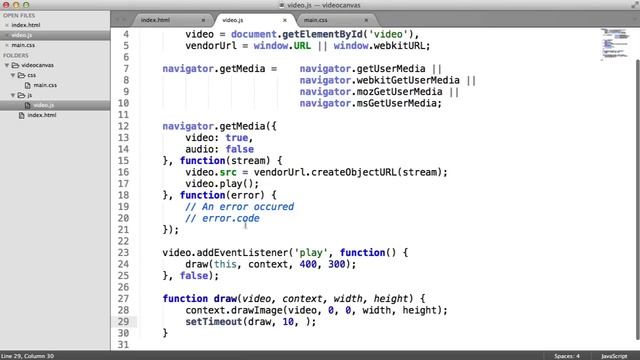 Streaming Your Webcam To An HTML5 Canvas Element смотреть онлайн