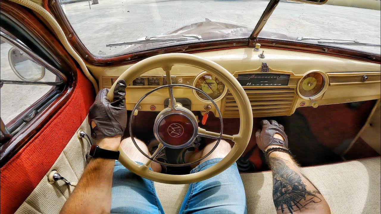 1953 GAZ M-20 "Pobeda" 2.3 MT (Soviet Classics Car) - POV TEST DRIVE смотреть онлайн