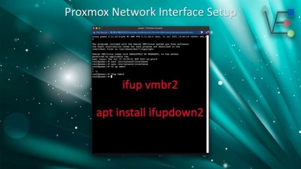 Proxmox Network Interface Setup via Command Line