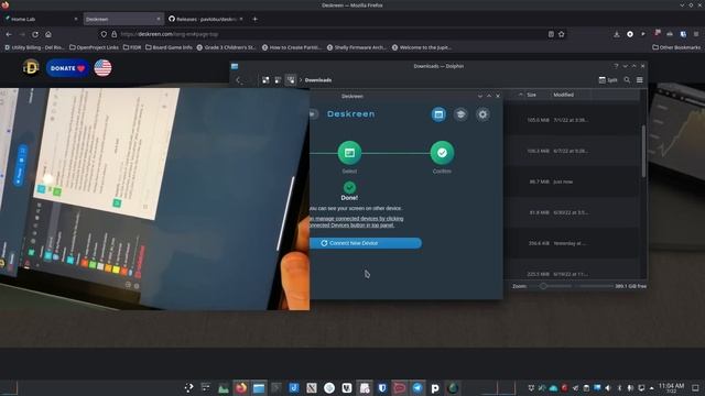 Deskreen - An Open Source, Self Hosted way to use a mobile device as a second monitor. смотреть онлайн