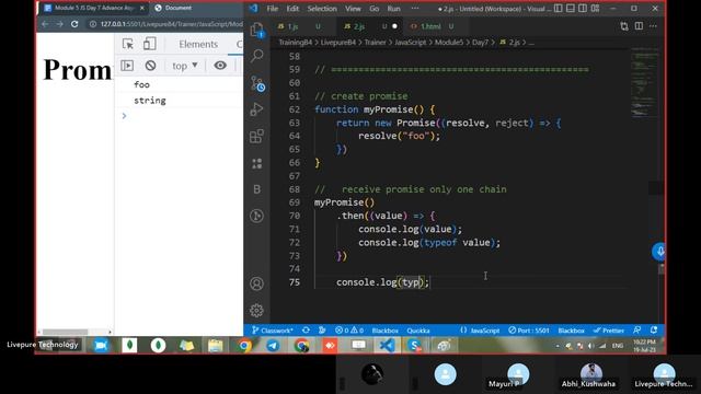 Js Module 05: Day 07_2 Promise part 2 in javascript in hindi - 19 July 2023 смотреть онлайн