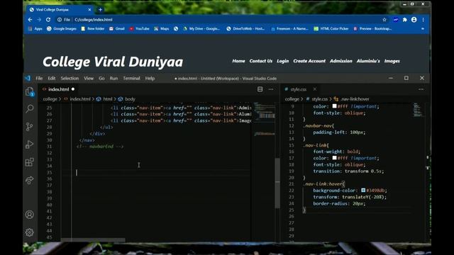 Part 1 College Website Full Landing Page Using HTML,CSS and Bootstrap (Video Play In Back Ground) смотреть онлайн