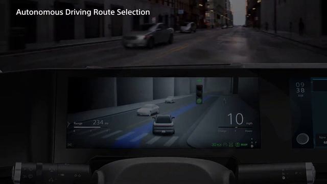 AFEELA by Sony-Honda Mobility out on stage at CES 2024 using a PS5 DualSense controller смотреть онлайн