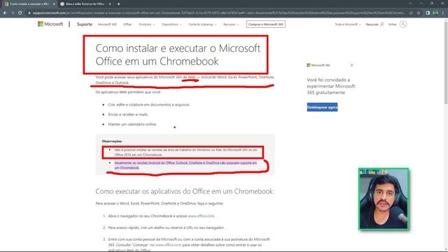 Pacote Office Não Funciona no Chromebook? (Única Forma que Funciona Office 365 Notebook Chromebook) смотреть онлайн