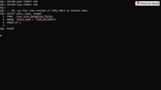 JSON Data Guide in Oracle Database 12.2 Onward смотреть онлайн