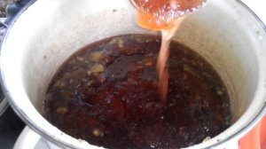 Варенье из крыжовника с лимоном.