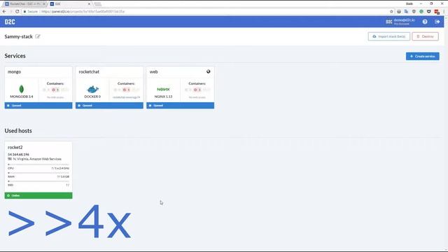 How to deploy a stack with D2C (Example with RocketChat) смотреть онлайн