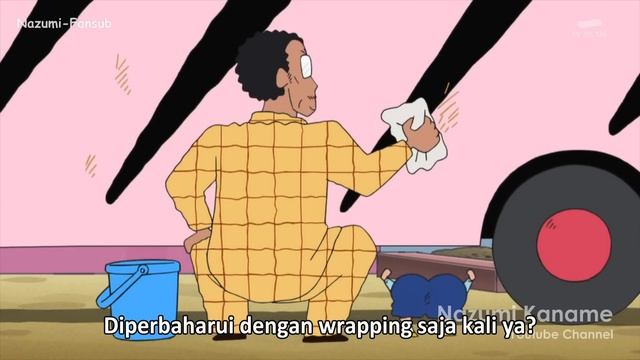 Shin-Crayon Shinchan Sub Indonesia - 「Seni Dengan Daun Gugur」 смотреть онлайн