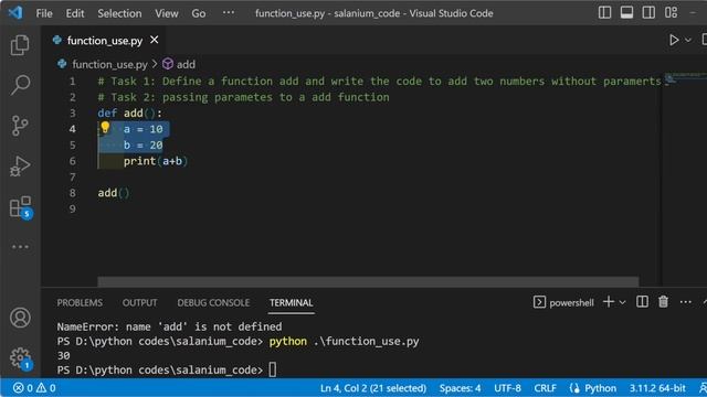 function in python | Passing Parameters to function Python| def function_name(parameters) смотреть онлайн
