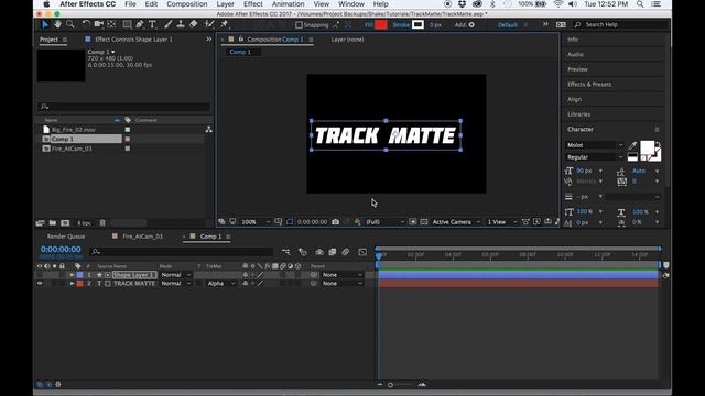 How to use Track Mattes in Adobe After Effects - Tutorial смотреть онлайн